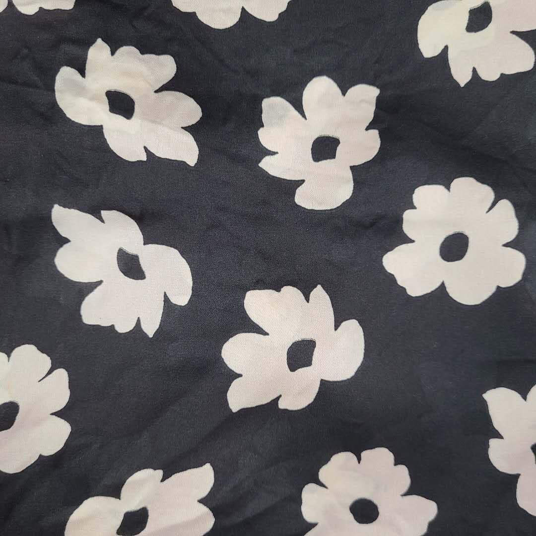 Fabric Wholesale Depot FLORAL PRINTED ON POLYESTER SATIN CHIFFON NFF20312-035.