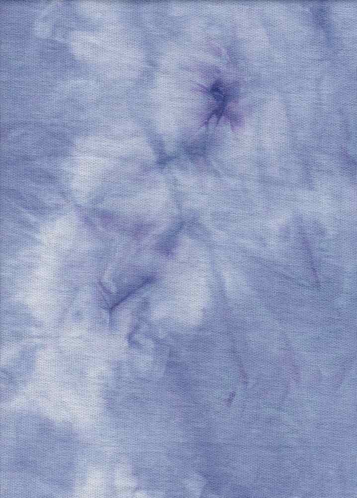 TDFT0061 PERIWINKLE FRENCH TERRY REAL TIEDYE ITEMS