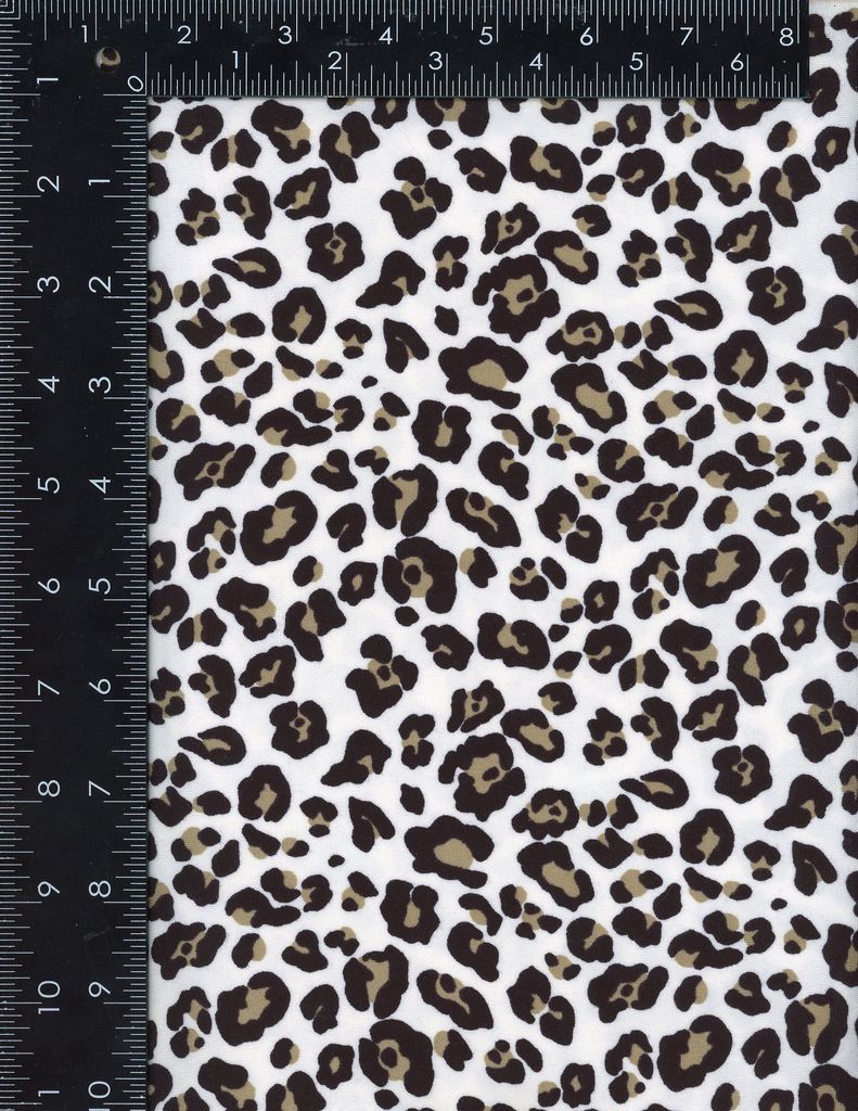 NFA190845B-009 IVORY/TAUPE/BLK ANIMAL PRINTS BEIGE DTY BRUSHED ITEMS IVORY