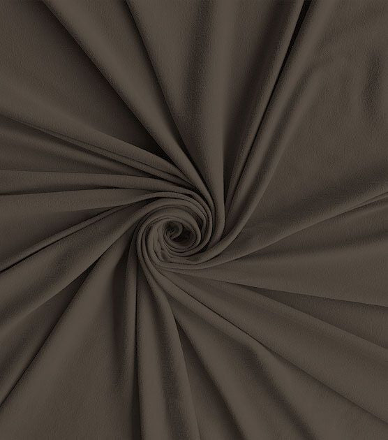 French Terry Polyester Rayon Spandex Fabric / Heather Charcoal / Sold By  The Yard