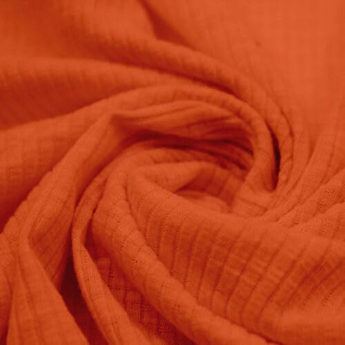 N TEX-9707PS ORANGE ITEMS RIBBED KNIT SOLIDS