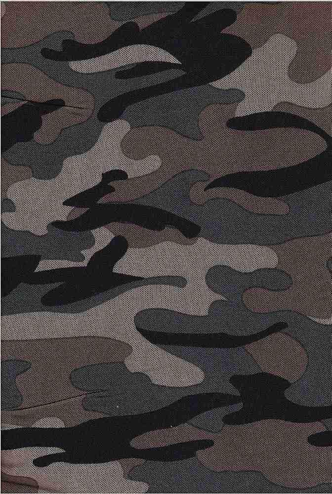 Fabric Wholesale Depot SOFT POLYESTER MESH CAMOUFLAGE NF00033-005.