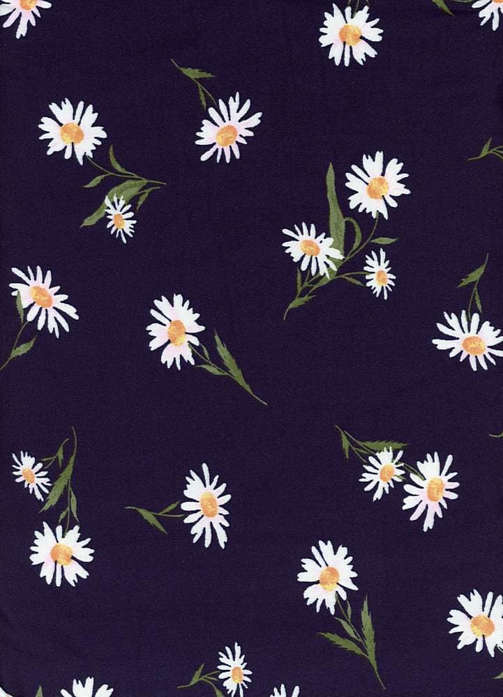 SUPER SOFT POLYESTER SPANDEX DBP / DTY BRUSHED DAISY DITSY FLORAL [NFF190826-009].