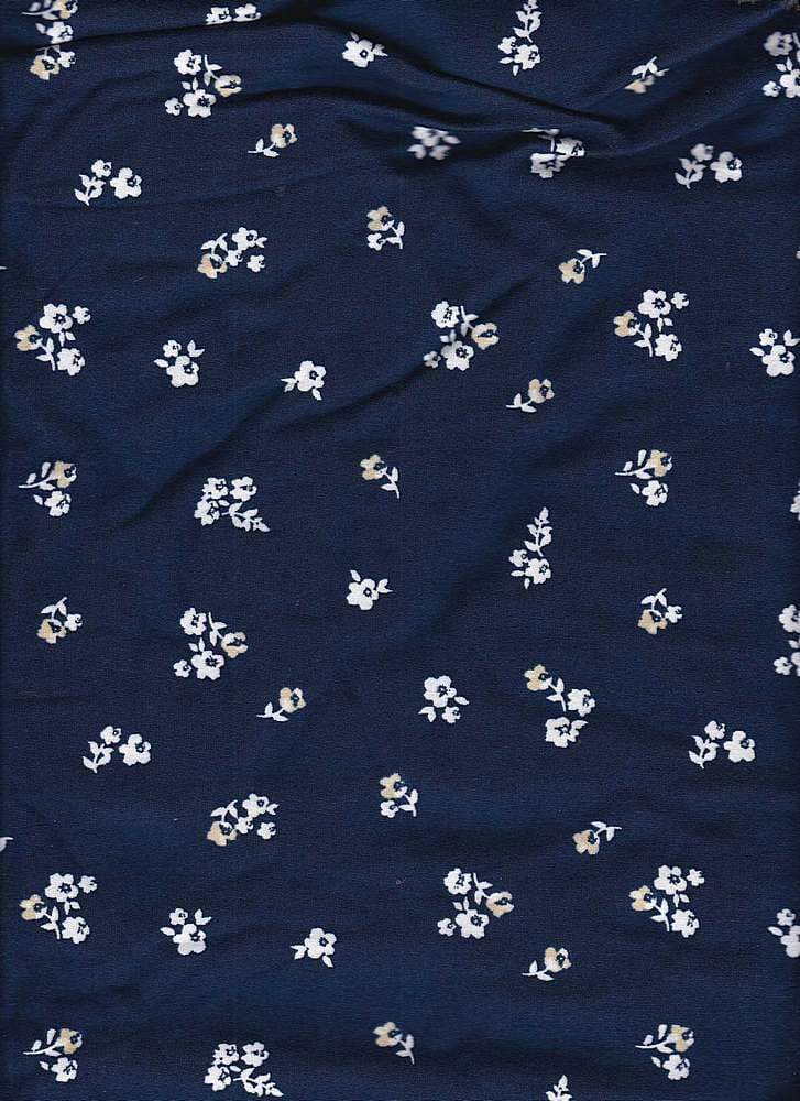 SUPER SOFT POLYESTER SPANDEX DBP / DTY BRUSHED SMALL FLORAL [NFF190937-009].