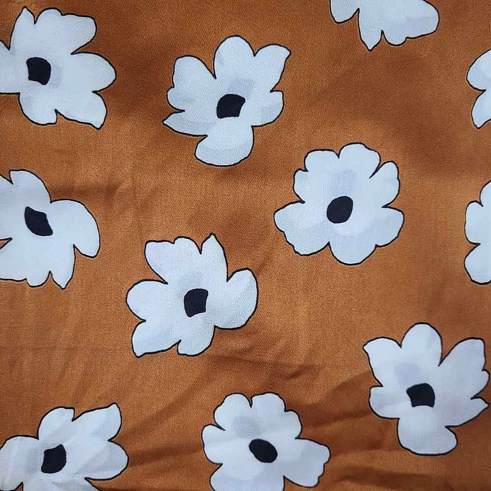 Fabric Wholesale Depot FLORAL PRINTED ON POLYESTER SATIN CHIFFON NFF20312-035.