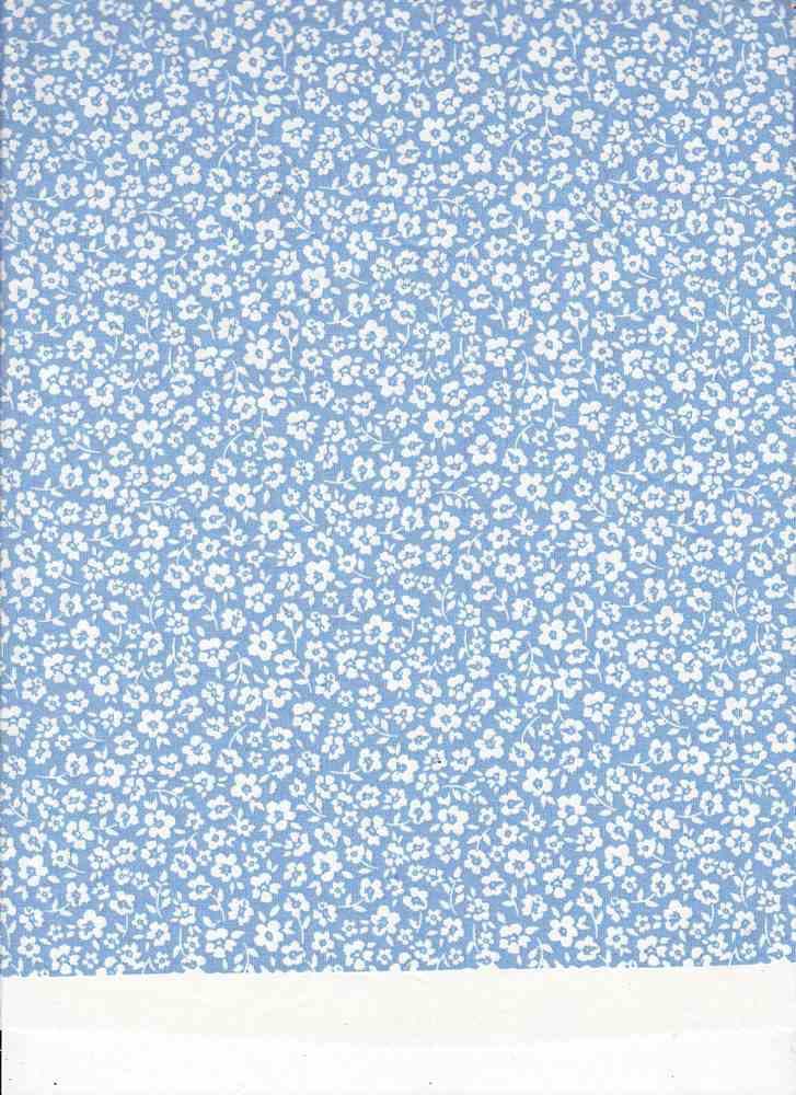 NFF190611B-009 PERIWINKLE/WHT DTY BRUSHED PRINTS FLORAL