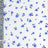 NFF201104-009 OFFWHITE/BLUE BLUE DTY BRUSHED PRINTS FLORAL ITEMS IVORY