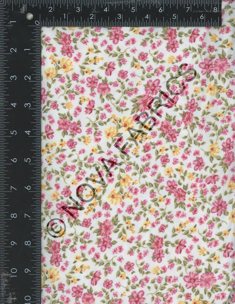 NFF201102-009 C14/OFFWHITE DTY BRUSHED PRINTS FLORAL ITEMS IVORY