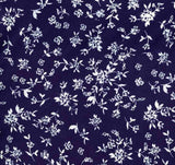 NFF190906-009 NAVY BLUE DTY BRUSHED PRINTS FLORAL ITEMS
