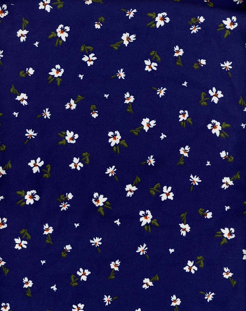 NFF201104-009 NAVY DTY BRUSHED PRINTS FLORAL ITEMS