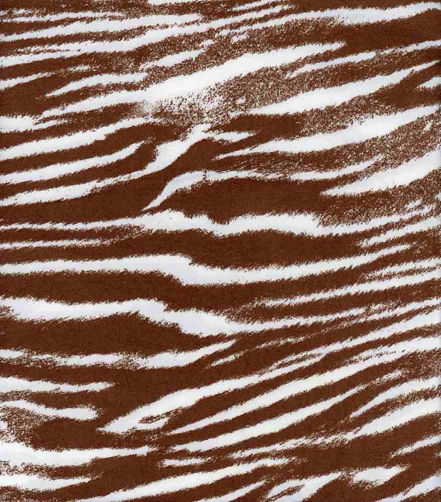 NFA190333-009 MOCHA/OFFWHITE ANIMAL PRINTS BROWN DTY BRUSHED ITEMS IVORY