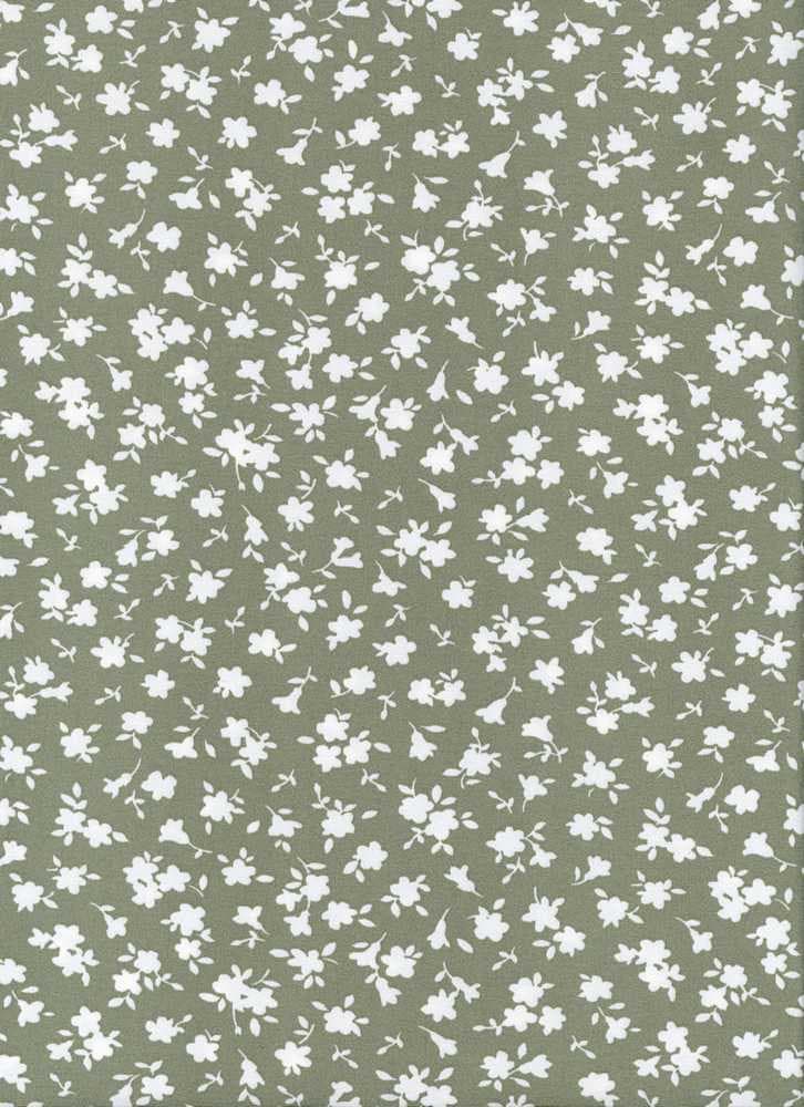 NFF210517B-009 SAGE DTY BRUSHED PRINTS FLORAL GREEN ITEMS