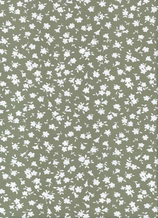NFF210517B-009 SAGE DTY BRUSHED PRINTS FLORAL GREEN ITEMS