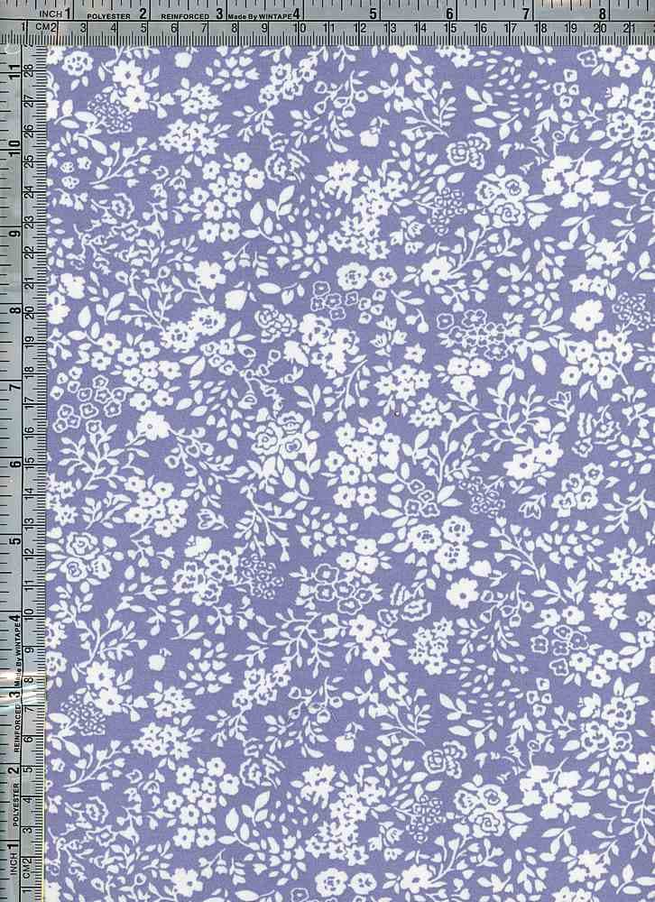 NFF210607-009 PERIWINKLE DTY BRUSHED PRINTS FLORAL ITEMS