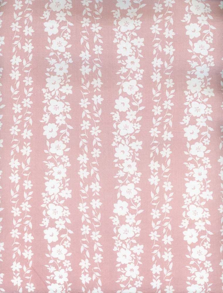 Fabric Wholesale Depot LINEAR FLORAL STRIPE PRINTED ON RAYON CHALLIS NFF210813B-011.