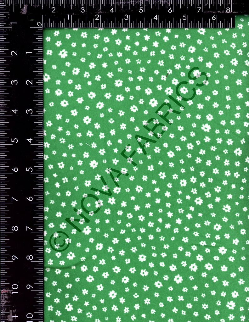 NFF200714-009 C45/KELLY GREEN DTY BRUSHED PRINTS FLORAL ITEMS NEW ARRIVALS